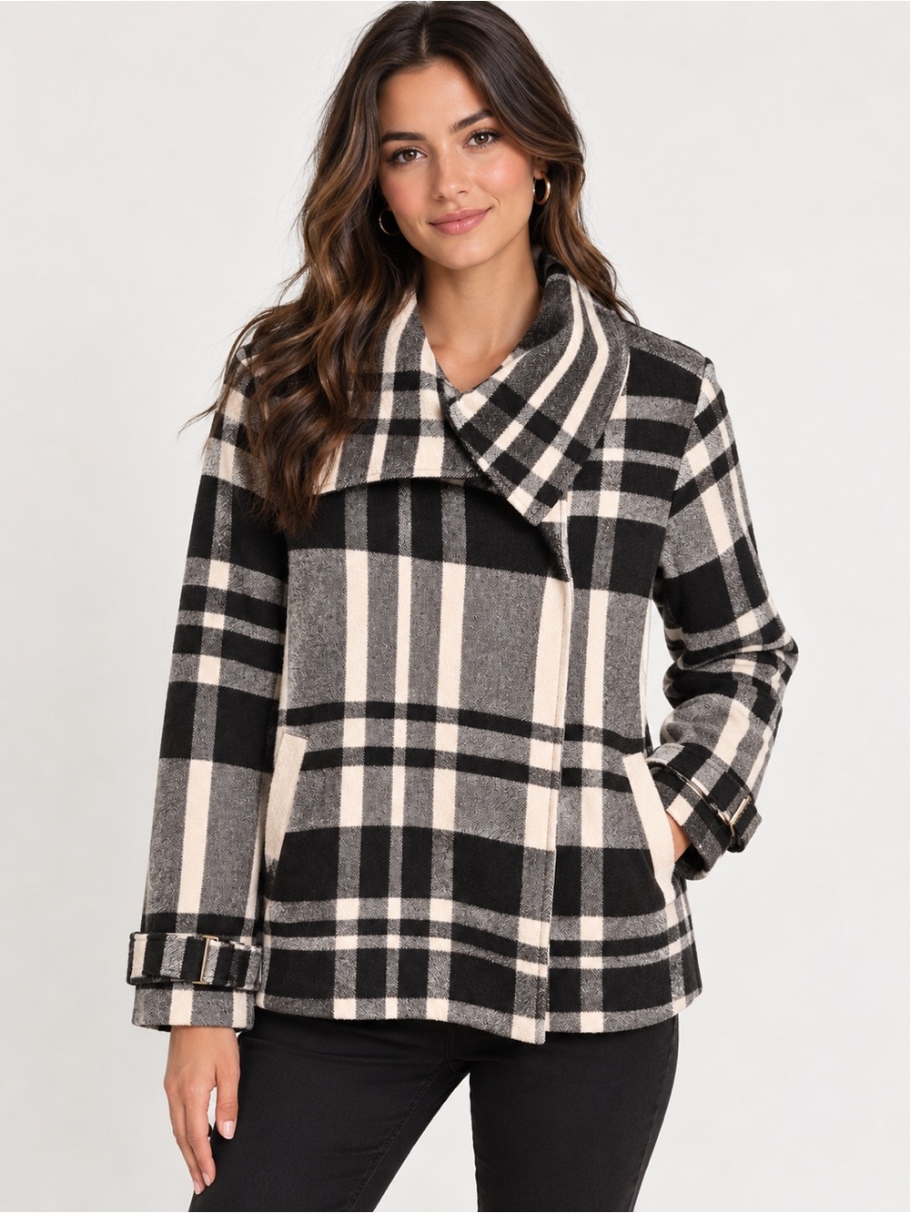 Vintage Ben Sherman Plaid Peacoat Stlye